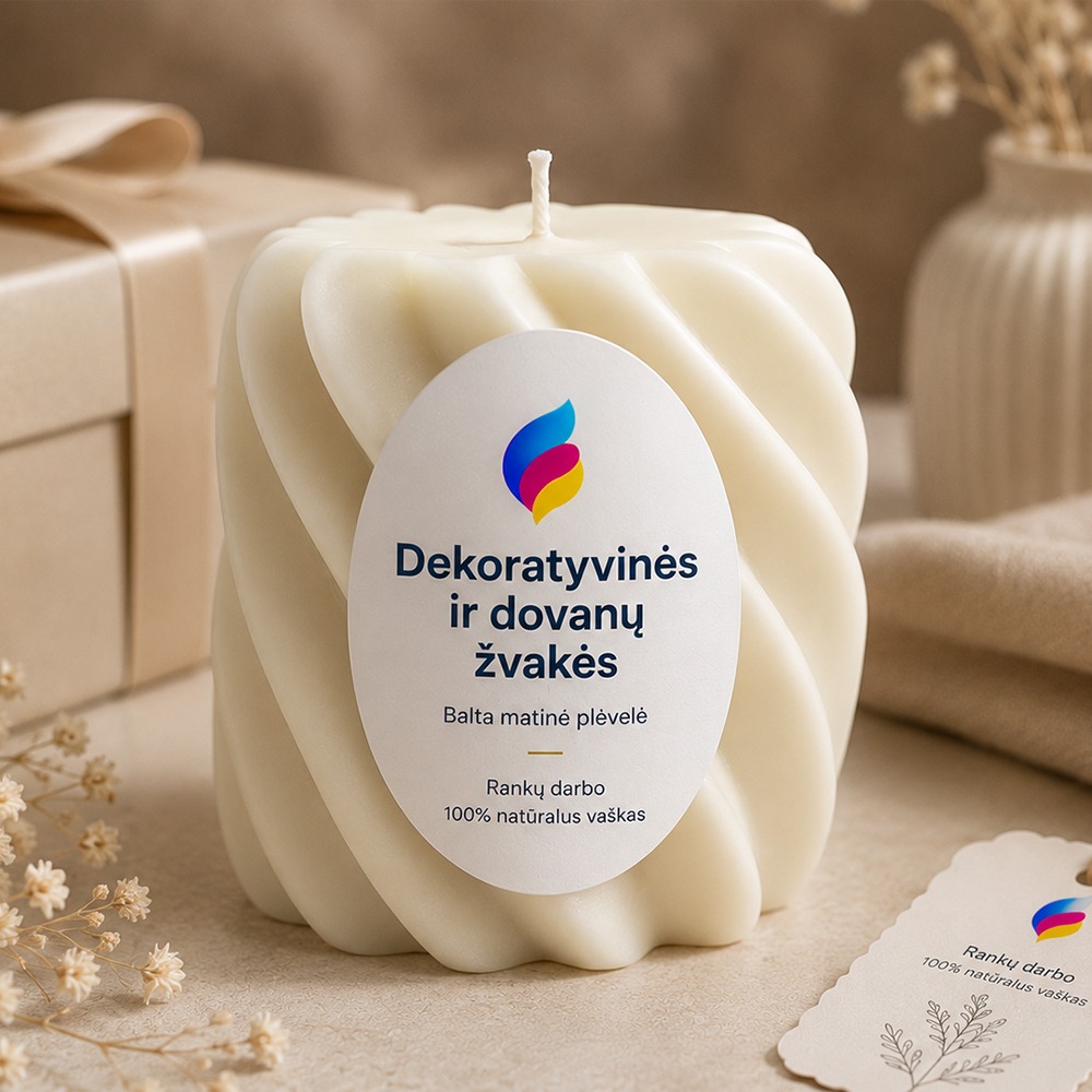 Žvakių etiketės pavyzdys 2