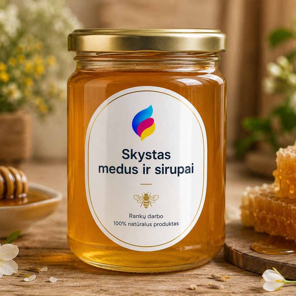 Medaus etiketės pavyzdys 3