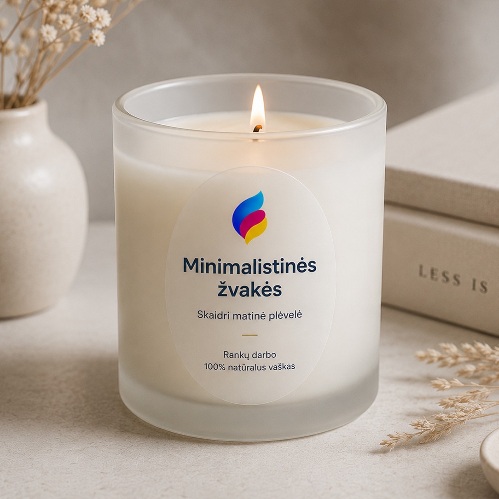Žvakių etiketės pavyzdys 3