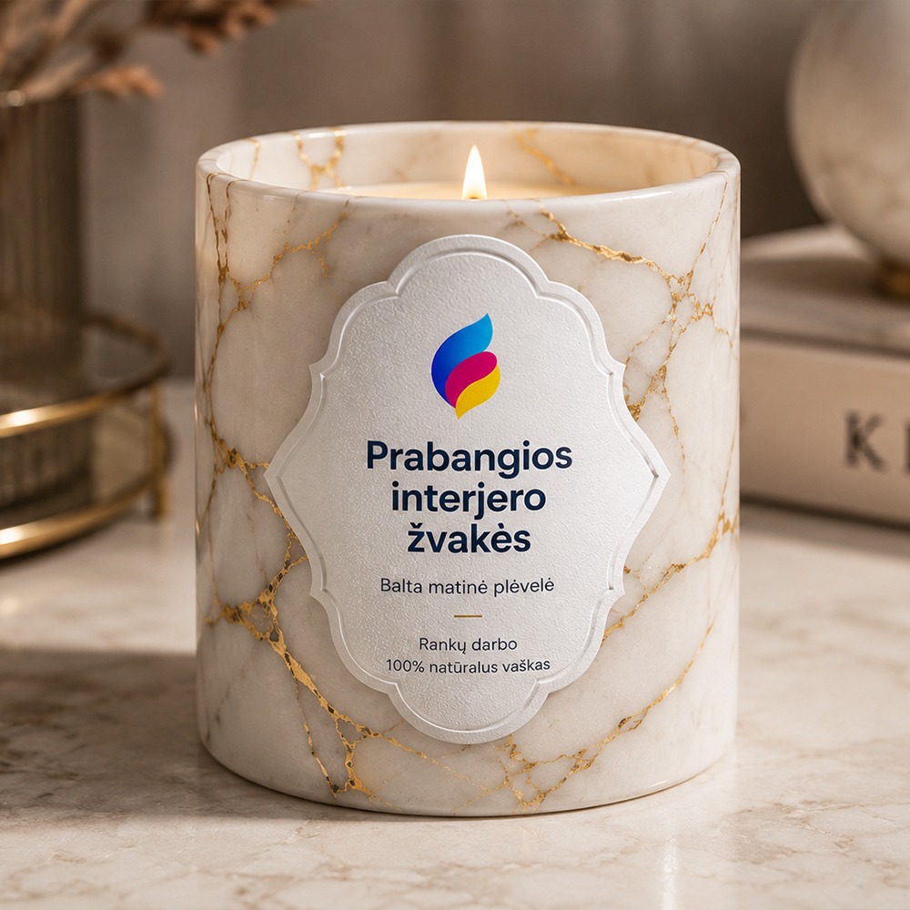 Žvakių etiketės pavyzdys 4