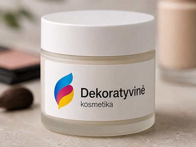 Dekoratyvinės kosmetikos etiketės – akių šešėlių paletėms